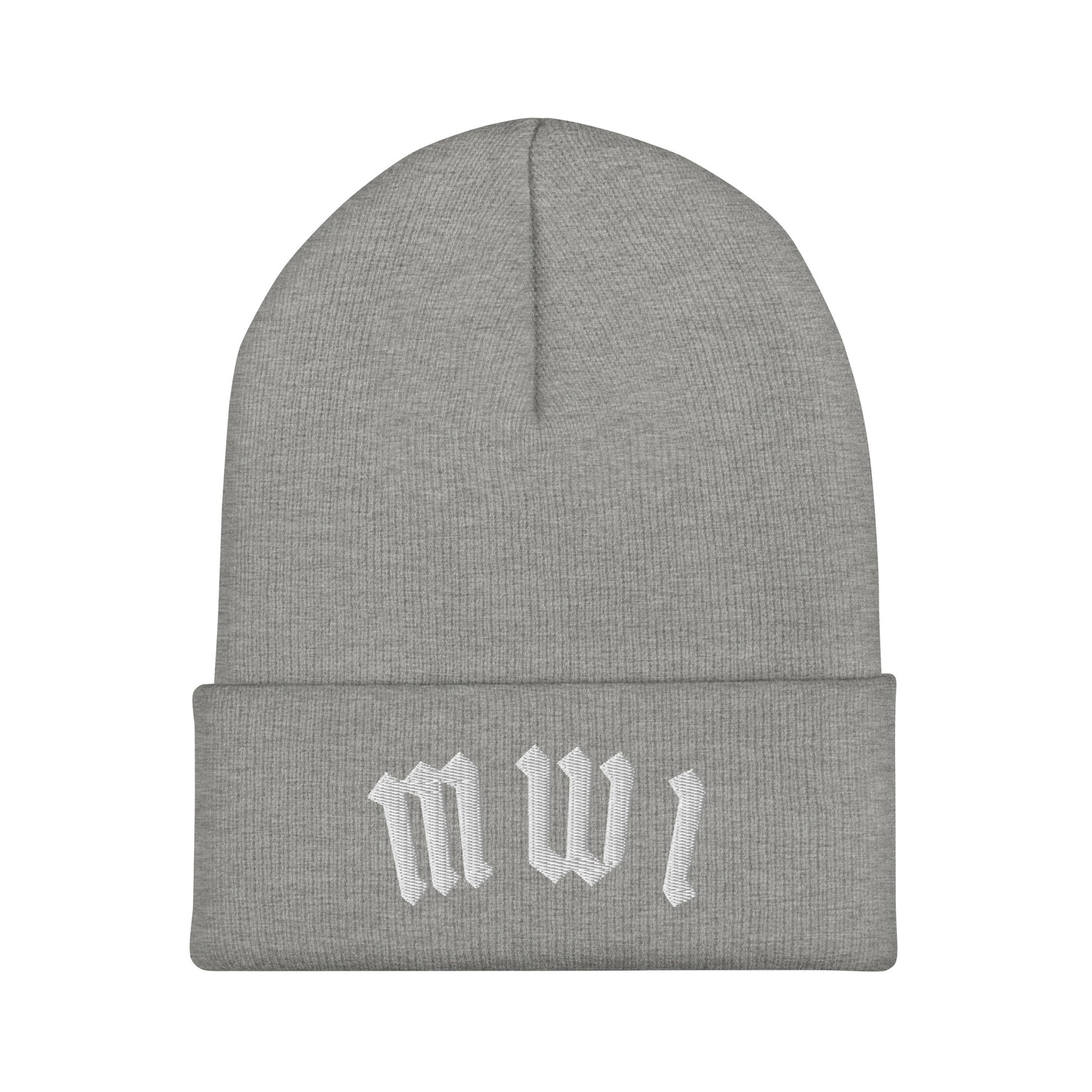 SM Script Beanie heather grey
