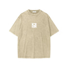 SM Snow Washed Kids T-shirt pink front sand fornt