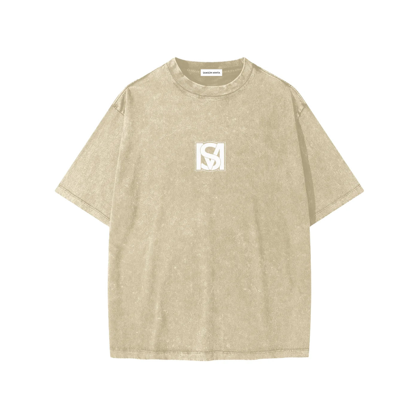 SM Snow Washed Kids T-shirt pink front sand fornt