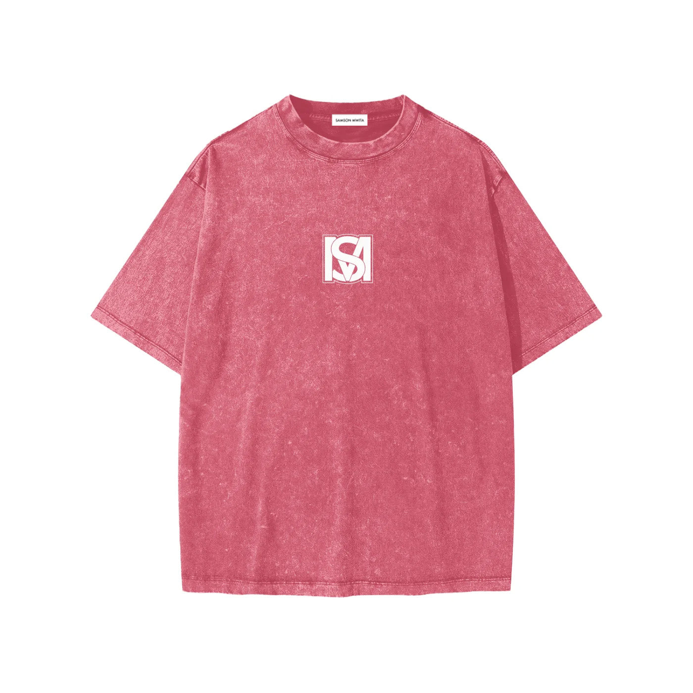 SM Snow Washed Kids T-shirt pink front
