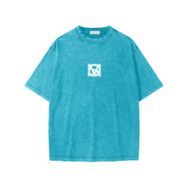 SM Snow Washed Kids T-shirt sky blue front