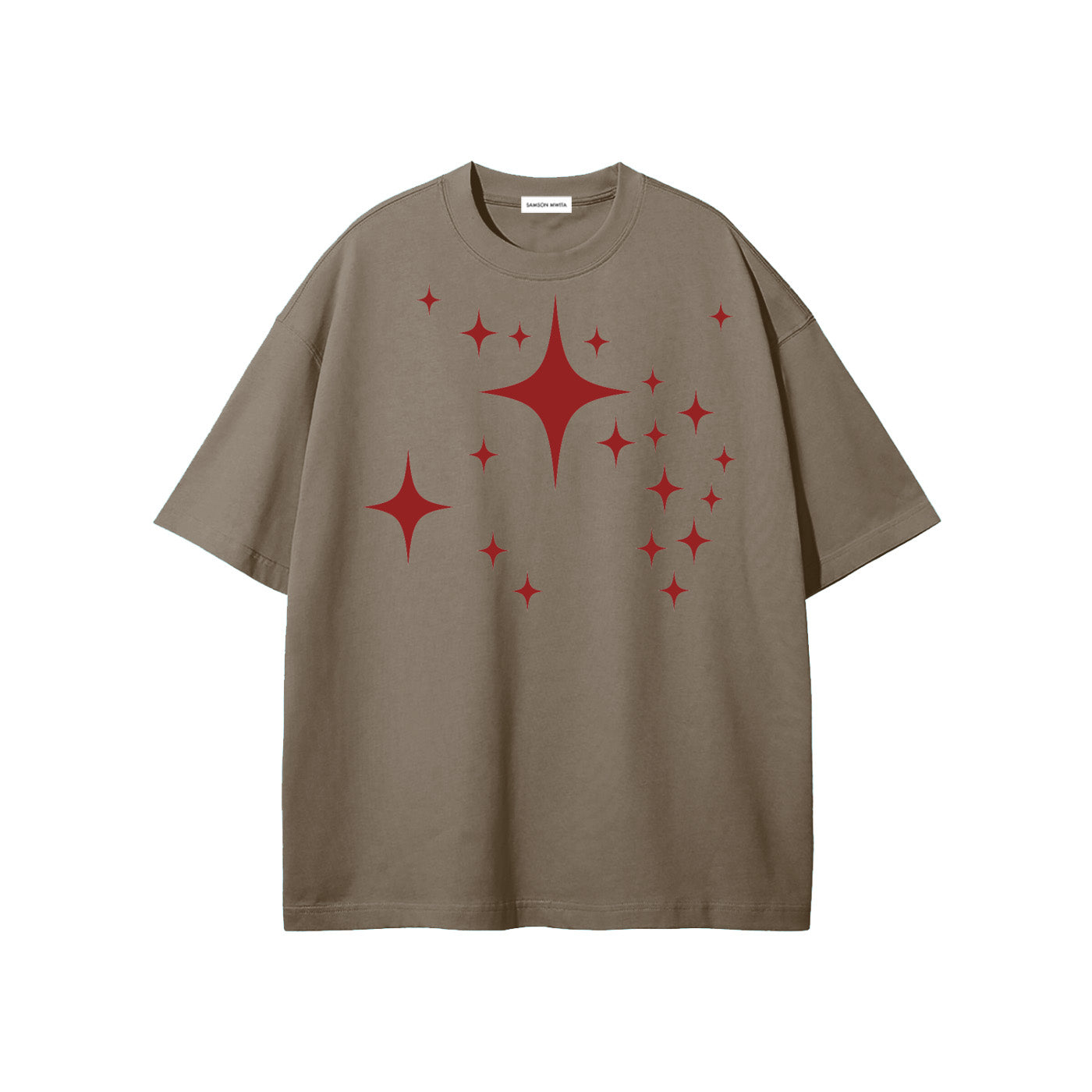 SM Star T-shirt brown front