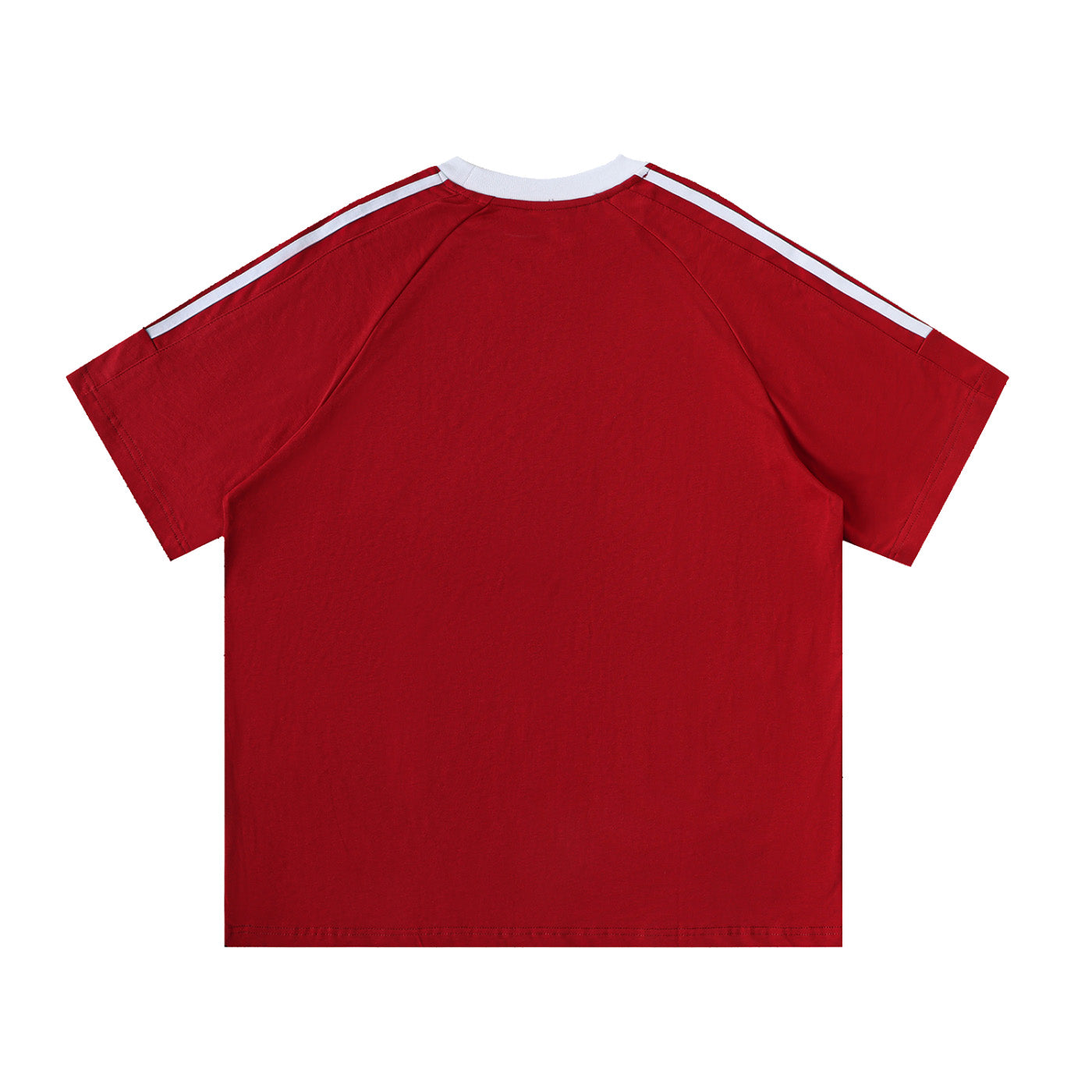 SM Sig. Striped T-shirt carmine back