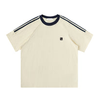 SM Sig. Striped T-shirt beige front