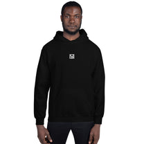 Model wearing SM Monogram Hoodie front 1