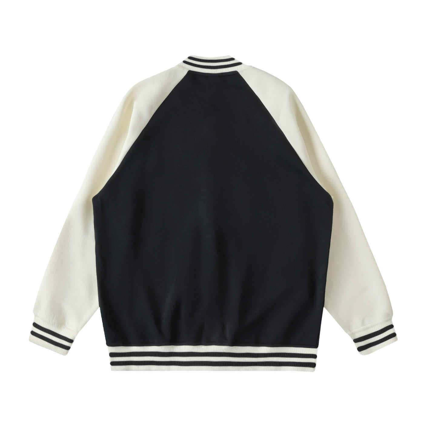SM Varsity Jacket midnight black back