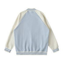 SM Varsity Jacket powder blue back