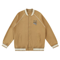 SM Varsity Jacket camel front