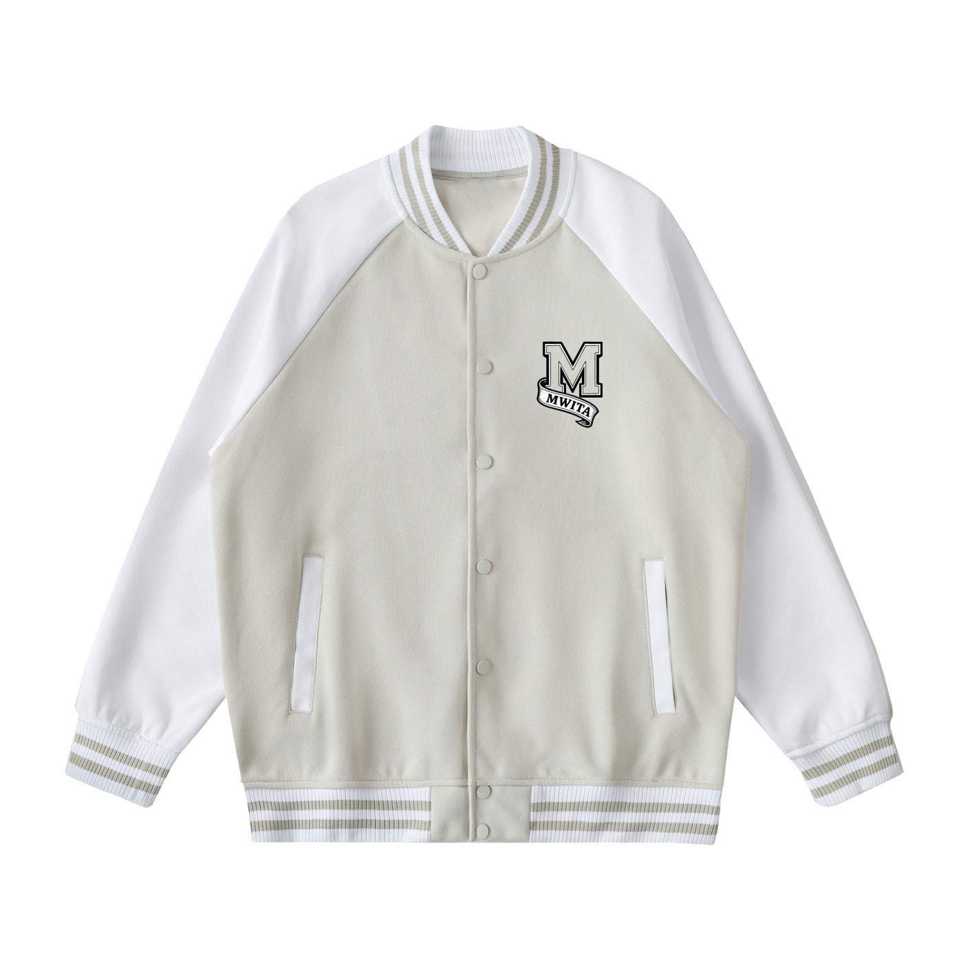 SM Varsity Jacket camel front