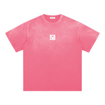 SM Washed T-shirt hot pink front
