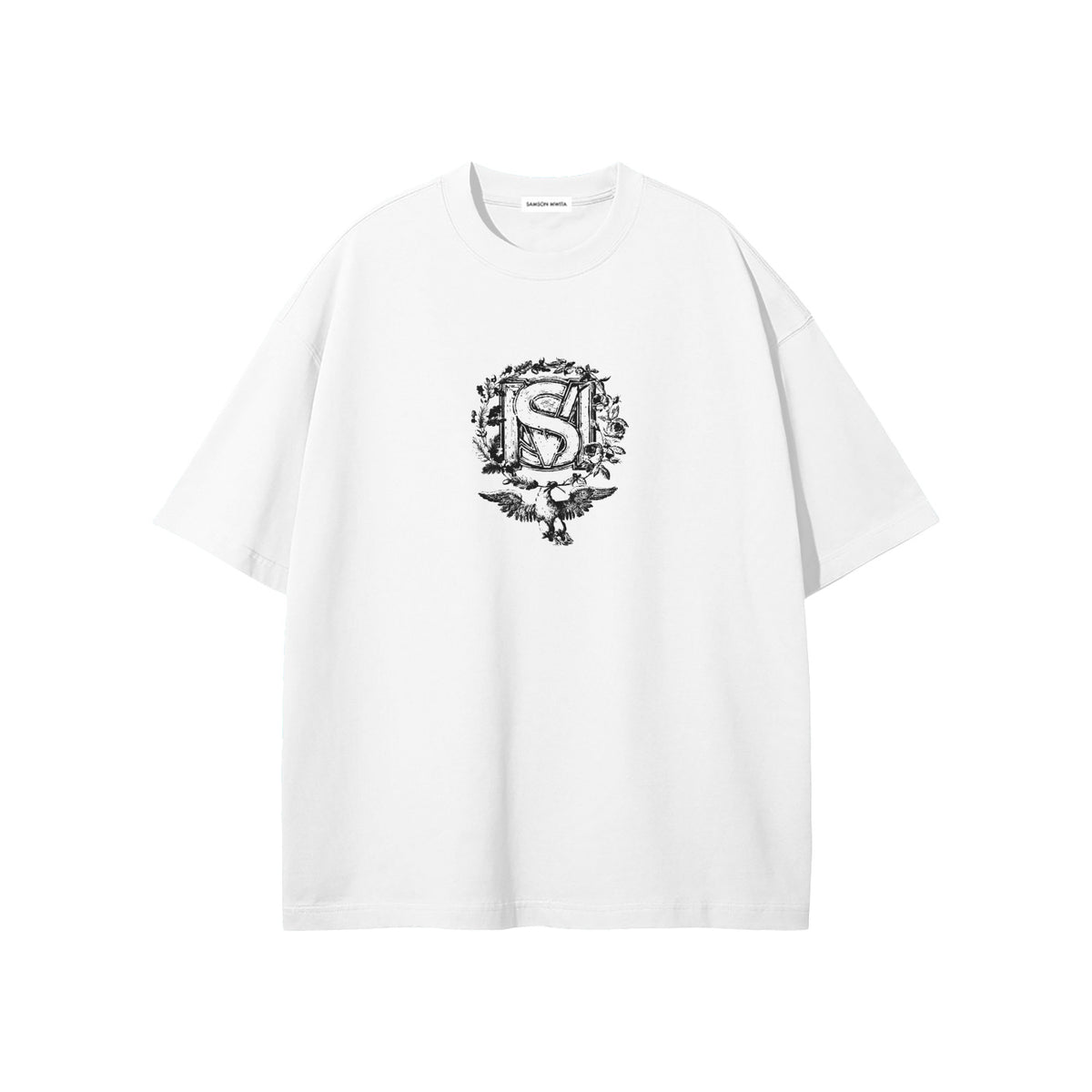 SM Wreath T-shirt white front