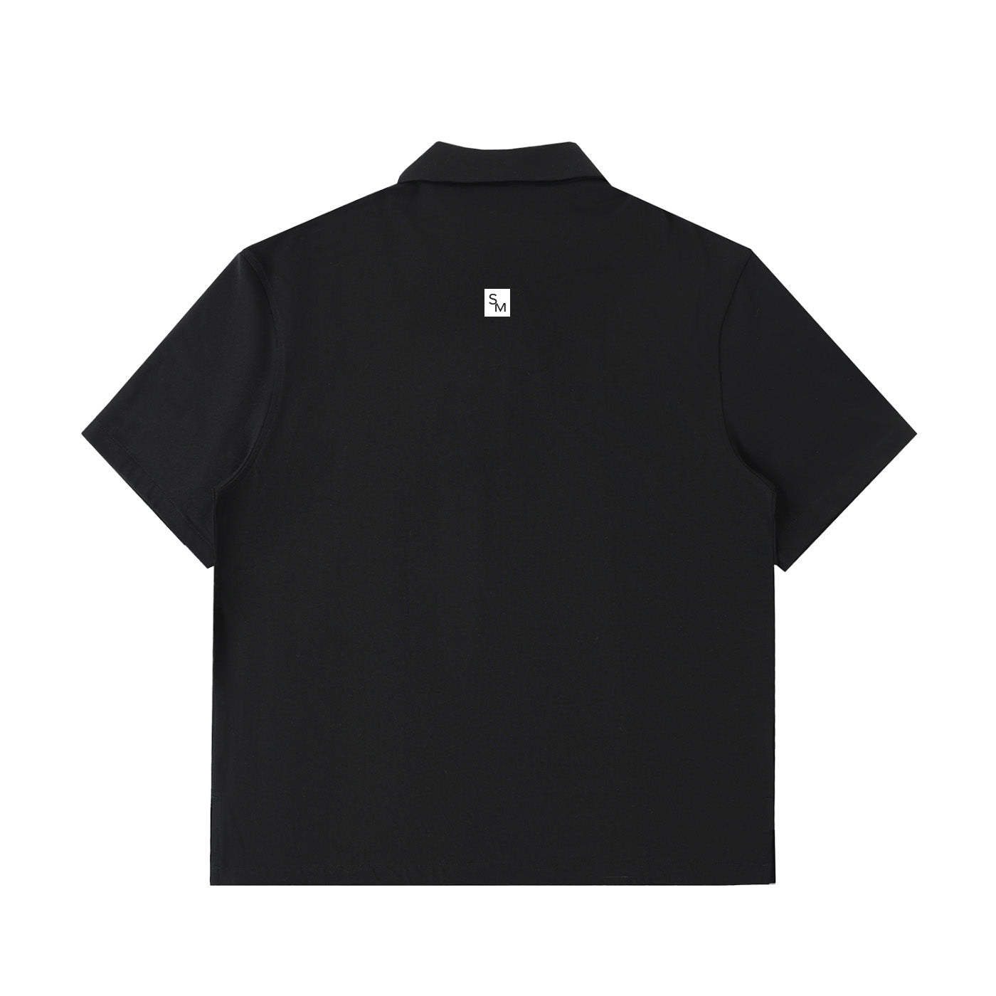 SM Sig. Half-Zip Polo Shirt black back