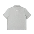 SM Sig. Half-Zip Polo Shirt grey back