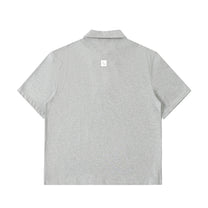 SM Sig. Half-Zip Polo Shirt grey back